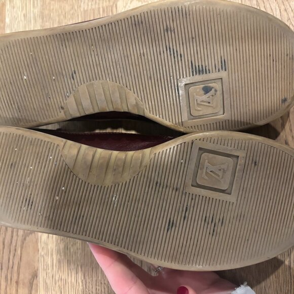 Louis Vuitton Monogram Canvas Bordeaux Sneakers – Women’s Size 37.5 (MA0013, Mad - Picture 5 of 6